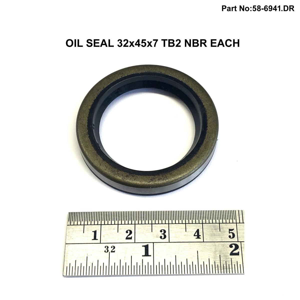 Dirt Racing Oil Seal 32x45x7 Tb2 Nbr Each, 0760324571 30-4504, 32-45-7, Dirt Racing