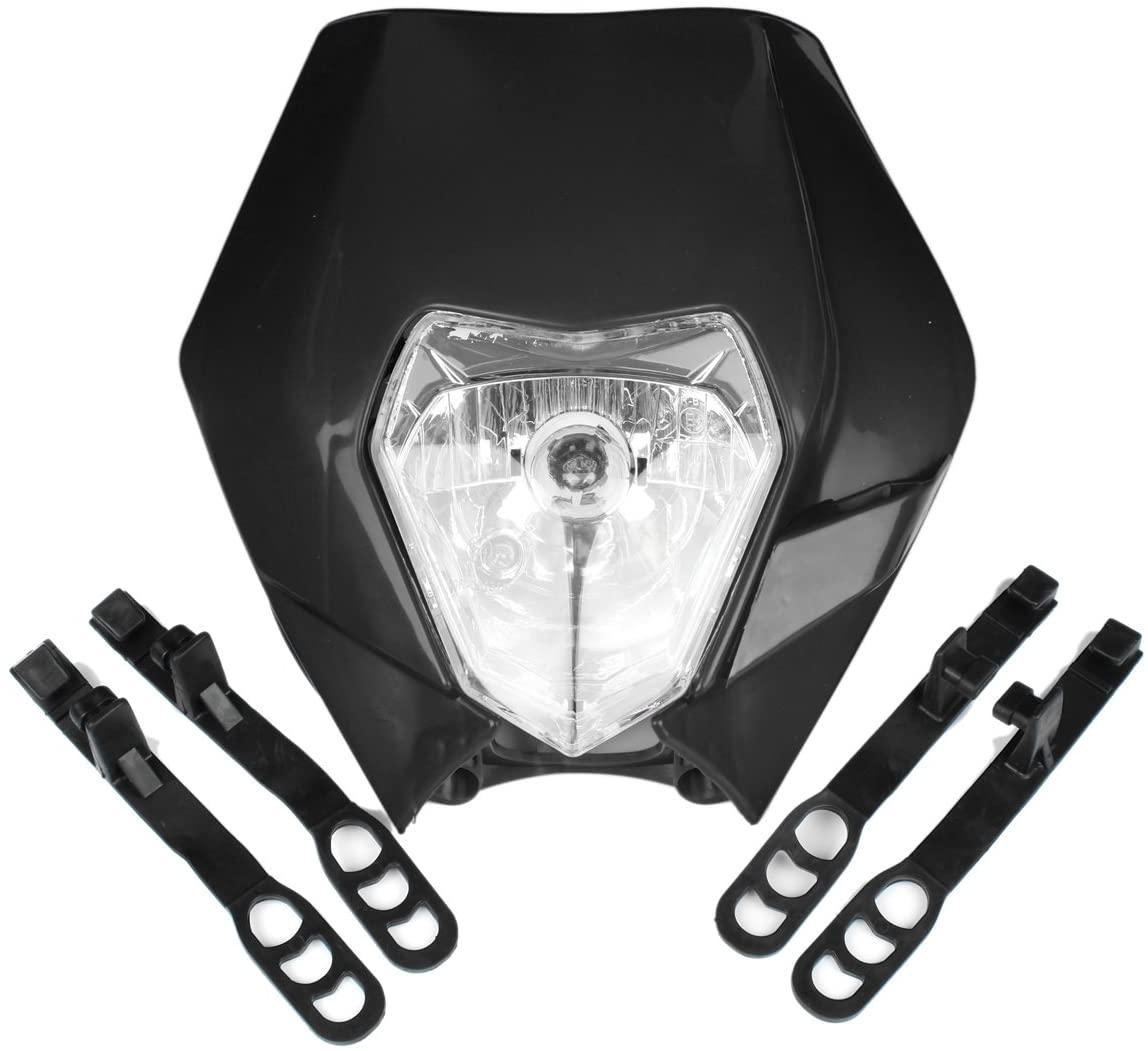FIR Headlight KTM Black, EXC, Excf, XCF, XCW, SXF Smr Enduro, Light Headlights Headlamp 867485