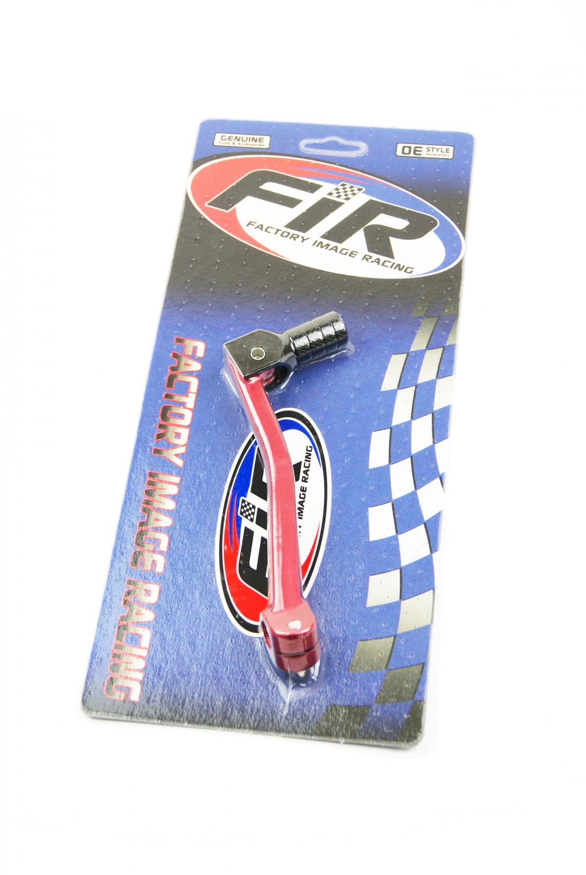 FIR Gear Lever Alloy Red, Black Tip
