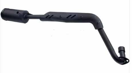 Amosa Electrical Exhaust Muffler System, Fits 4-stroke Bikes with CRF50 Style Plastics. 4 Stroke for Apollo Kayo CRF50 XR50 Dirt Pit Bike 50c