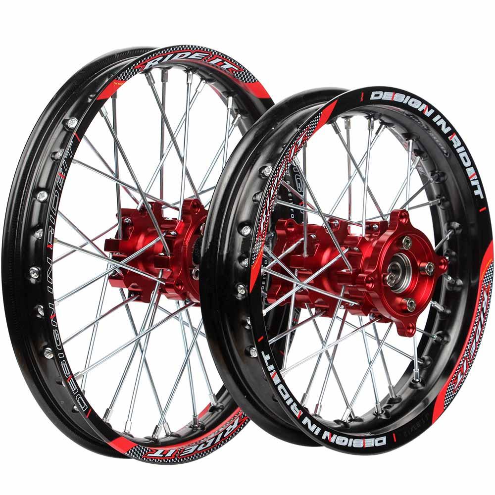 FIR Wheel Set 1.40-14 & 1.85-12, 50-160cc CRF Xkl Bbr Pit Dirt Bike