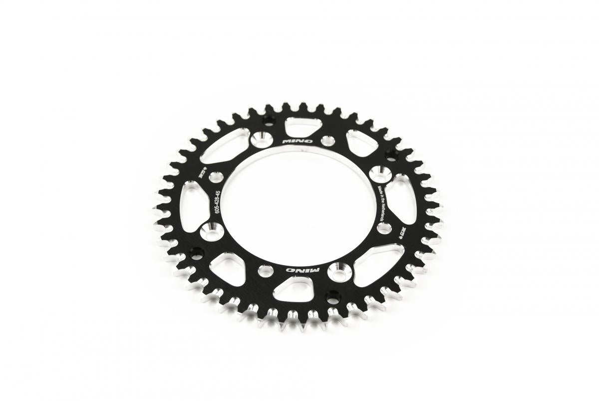 MINO Mino Rear Sprocket Alloy Black 428, Mino 25-605-428-45