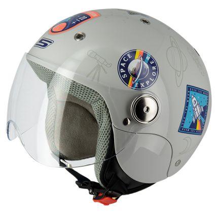 S-Line Kids Helmet Small 47-48cm - Sputnik S775 Silver, S-line Jjs2g1001