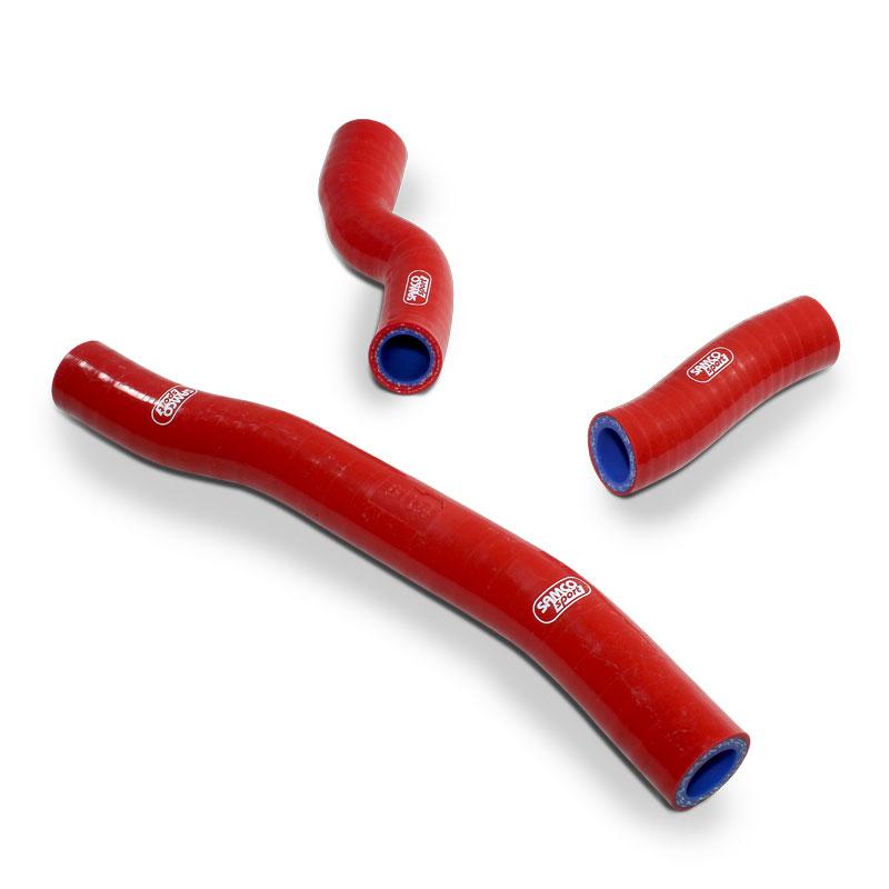 Samco Sport Coolant Hose 3 Piece Kit Red 20-23 Gas Husq KTM 250 300 Thermostat Bypass Samco KTM-114-rd