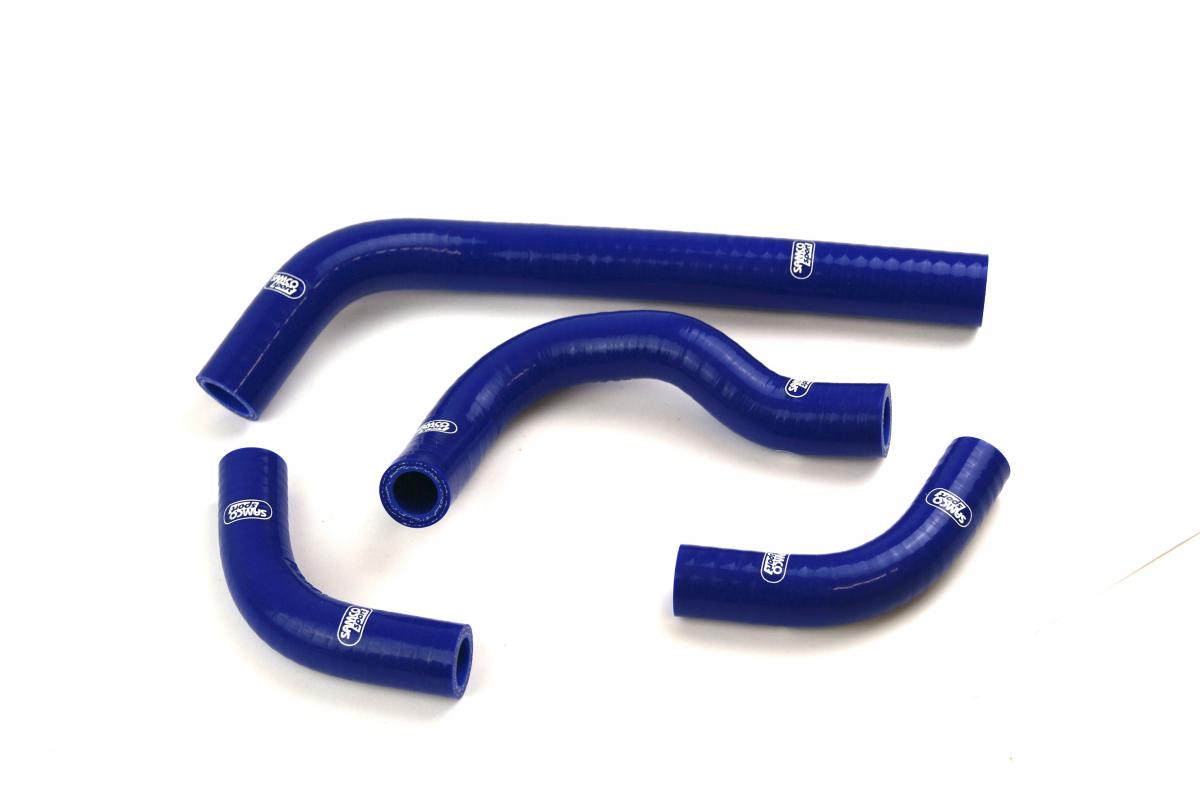 Samco Sport Coolant Hose 4 Piece Kit Blue 03-19 Honda 250 CRF R X Samco Sport Hon-19-bu