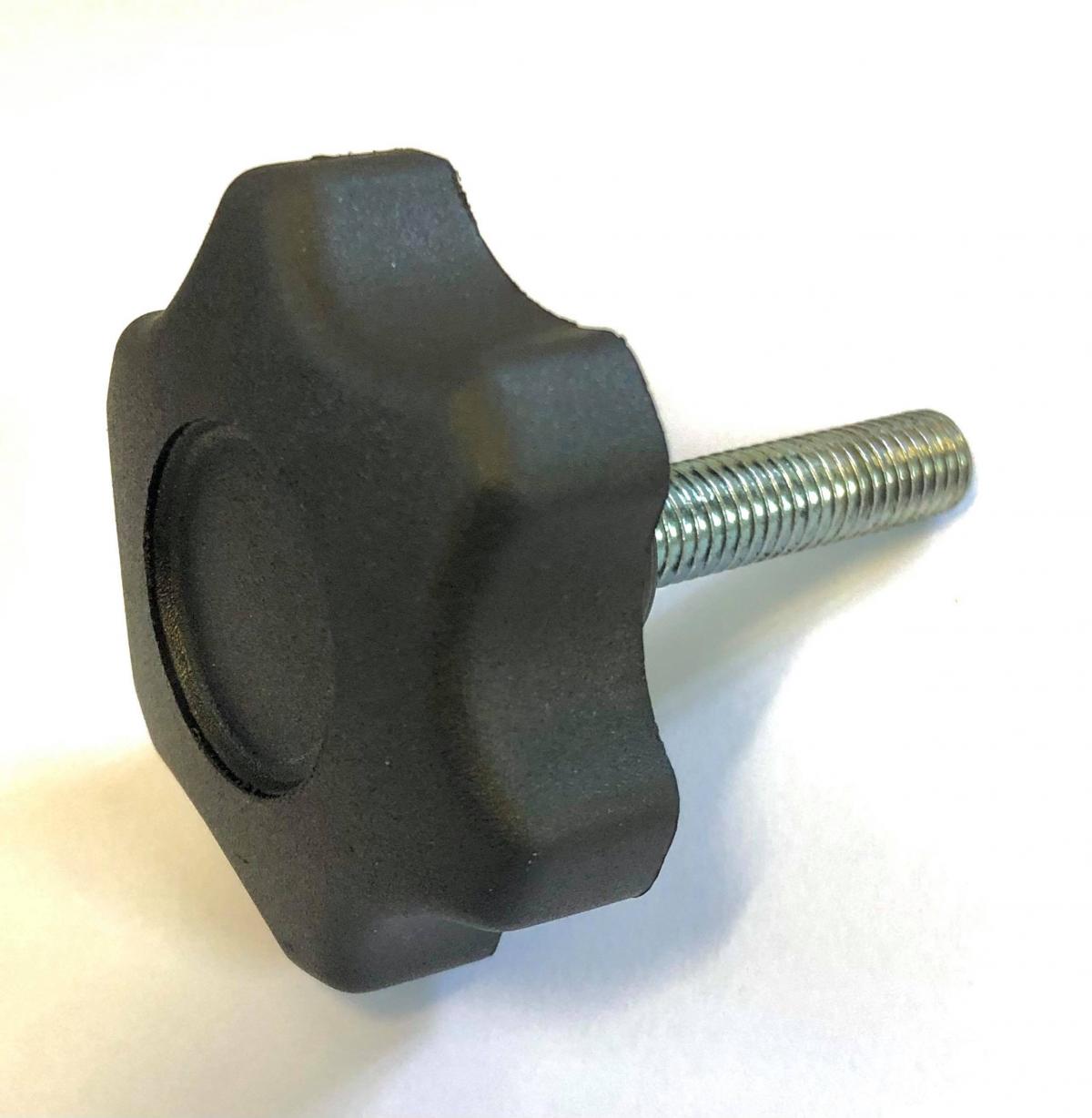 Tag-z (hb) M10x40 Bolt Hex Bzp Each, Handbolt / 60mm Dia Lobe Nylon