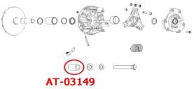 Bronco Clutch Drive Bushing 12x19.5x12.7, Bronco at-03149, Polaris, 5437682