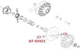 Bronco Clutch Pin Polaris 3234201, Bronco at-03423