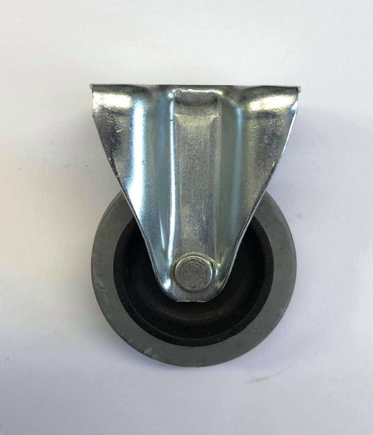 Tag-z 50mm Fixed Plate Castor Ea, Grey Synth Rub Tyre, C050/dsf/7