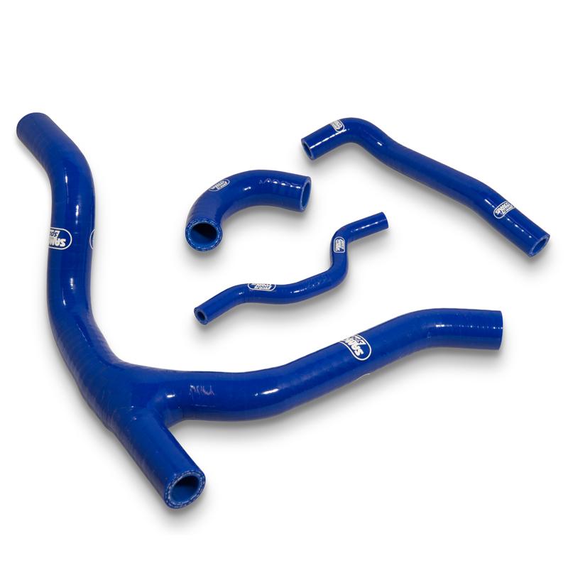 Samco Sport Coolant Hose 4 Piece Kit Blue 06-08 Kawasaki 250 KX F Samco Sport Kaw-21-bu
