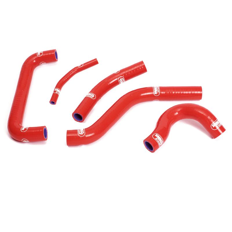 Samco Sport Coolant Hose 5 Piece Kit Red 04-05 Suzuki 450 RM Z Samco Sport Suz-16-rd