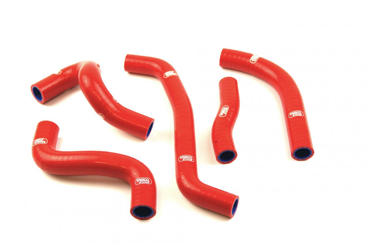 Samco Sport Coolant Hose 5 Piece Kit Red 15-17 Suzuki 450 RM Z Oem Design Samco Sport Suz-54-rd