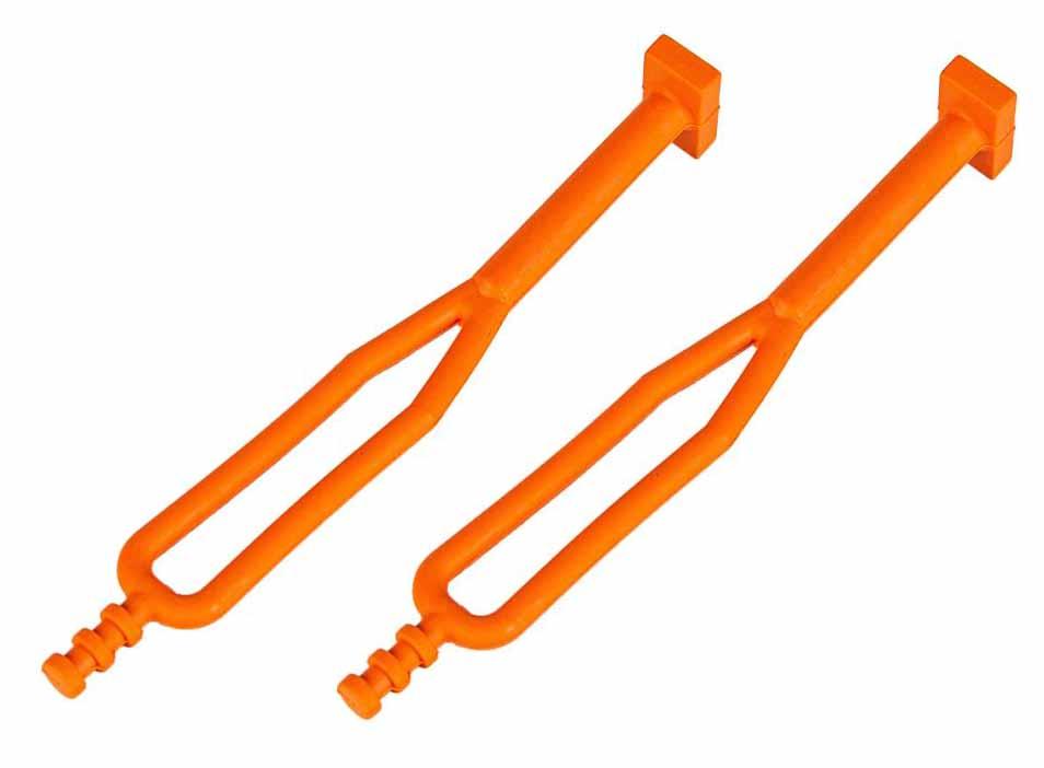 FIR Rubber Strap Kit/2 Orange 50303018000, Side-stand Kick-stand Strap