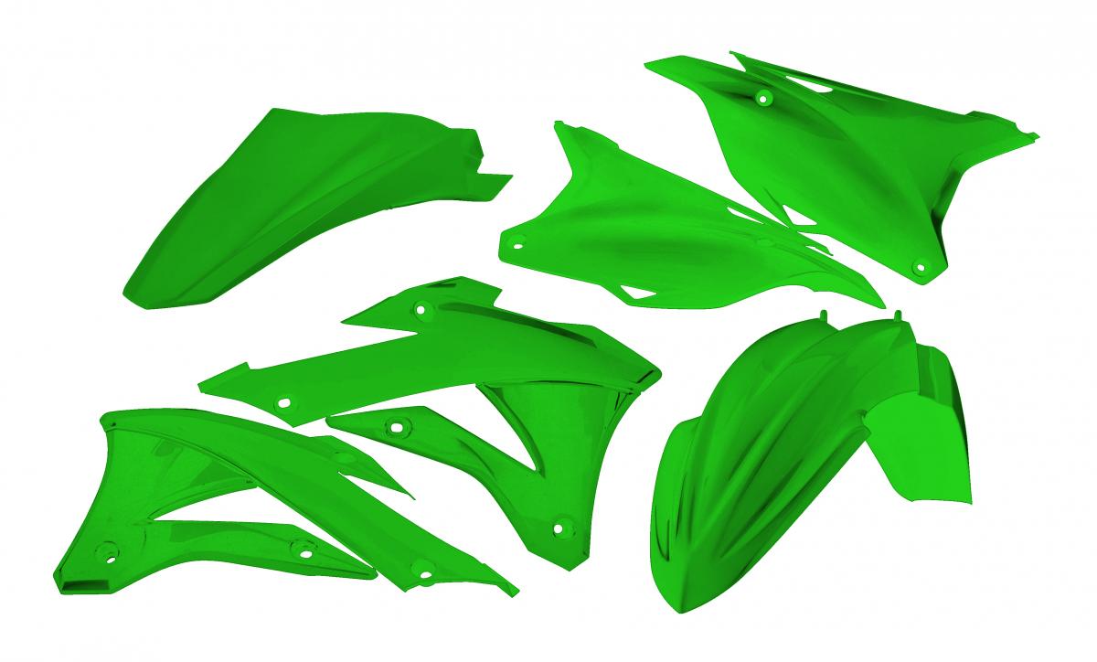 Rtech Plastics Plastic Kit/5 2022-25 KX85/112 Green Oem, Rtech R-kitkx0-ve0-585