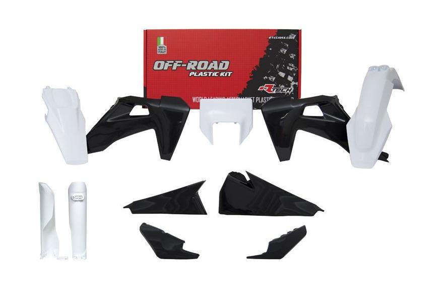Rtech Plastics Plastic Kit/7 2020-23 TE/FE White/black, Rtech R-kithsq-nr0-620