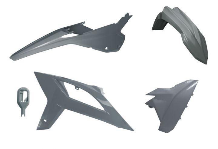 Rtech Plastics Plastic Kit/5 2020-22 Beta RR125-480 Quantum Grey, Rtech R-kitbet-gr0-520