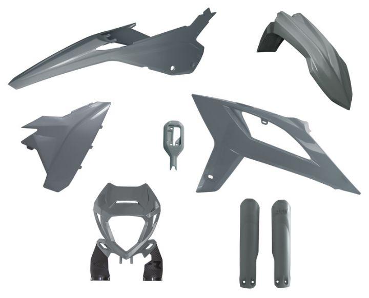 Rtech Plastics Plastic Kit/6 2020-22 Beta RR125-480 Quantum Grey, Rtech R-kitbet-gr0-620