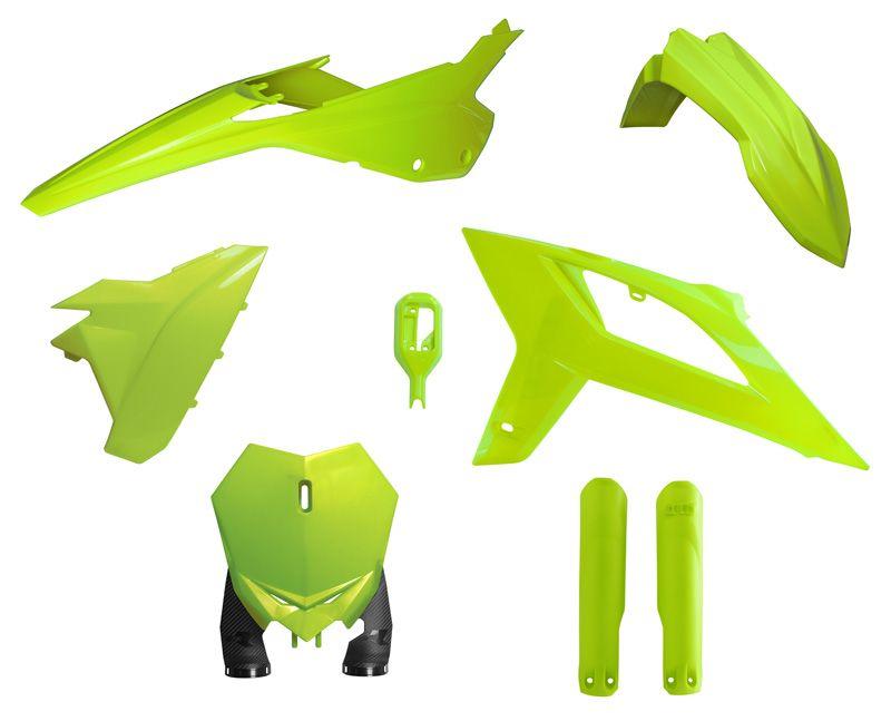 Rtech Plastics Plastic Kit/6 2020-22 Beta RX125-480 Neon Yellow, Rtech R-kitbet-gf0-622
