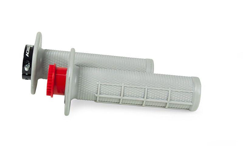 Rtech Plastics Rtech Lock on Grip Set Beta, Half Waffle Grip Grey, R-mprgrbeta21