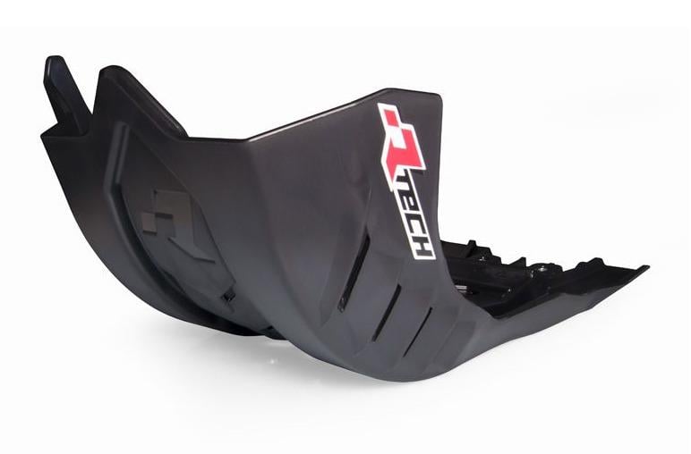 Rtech Plastics Plastic Skid Plate Kawasaki KX250/450, Rtech R-pmkx0nr0021, Plastic Engine Cover Black