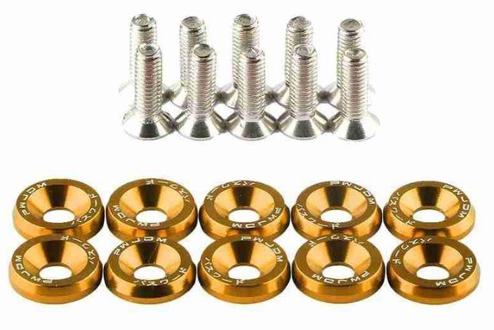 FIR Bolt & Washer Pack-10 Gold