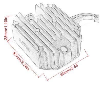Dirt Racing Voltage Regulator 2008-2009 KTM SX 450 505 XC 450 525 83011034000