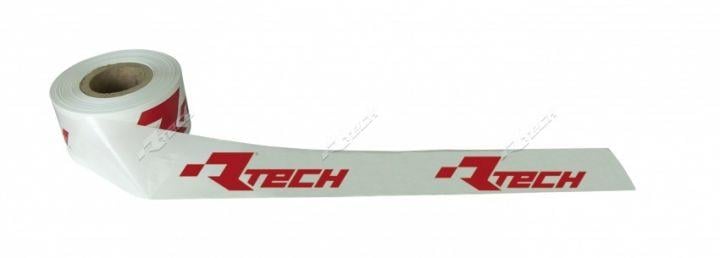 Rtech Plastics Track Marker Tape 120 Mt - 1 Kg White + Red, Track Tape White & Red Rtech Logo