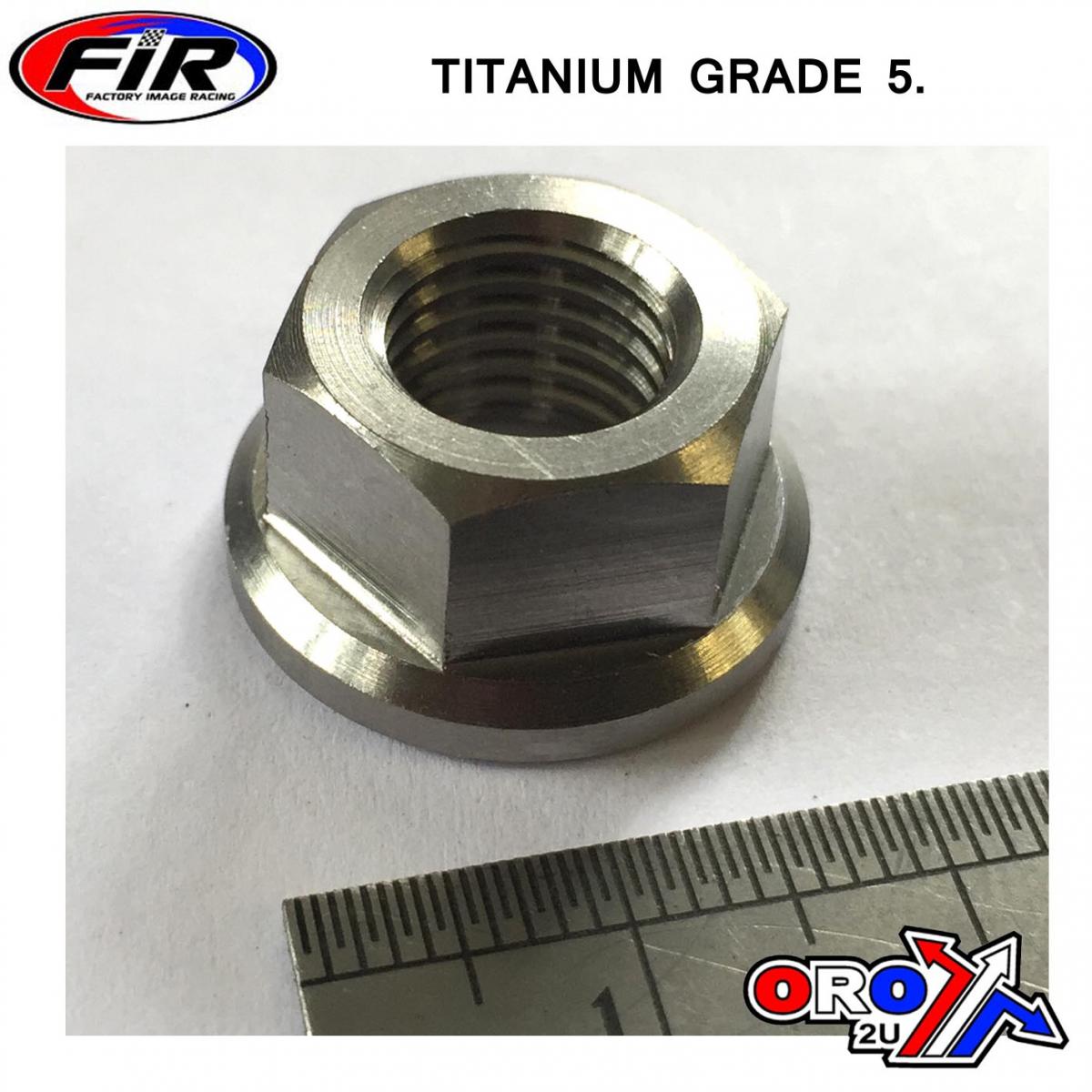 FIR TITANIUM M10X1.25mm FLANGE NUT, TITANIUM GRADE 5 / EACH, REF 83-577