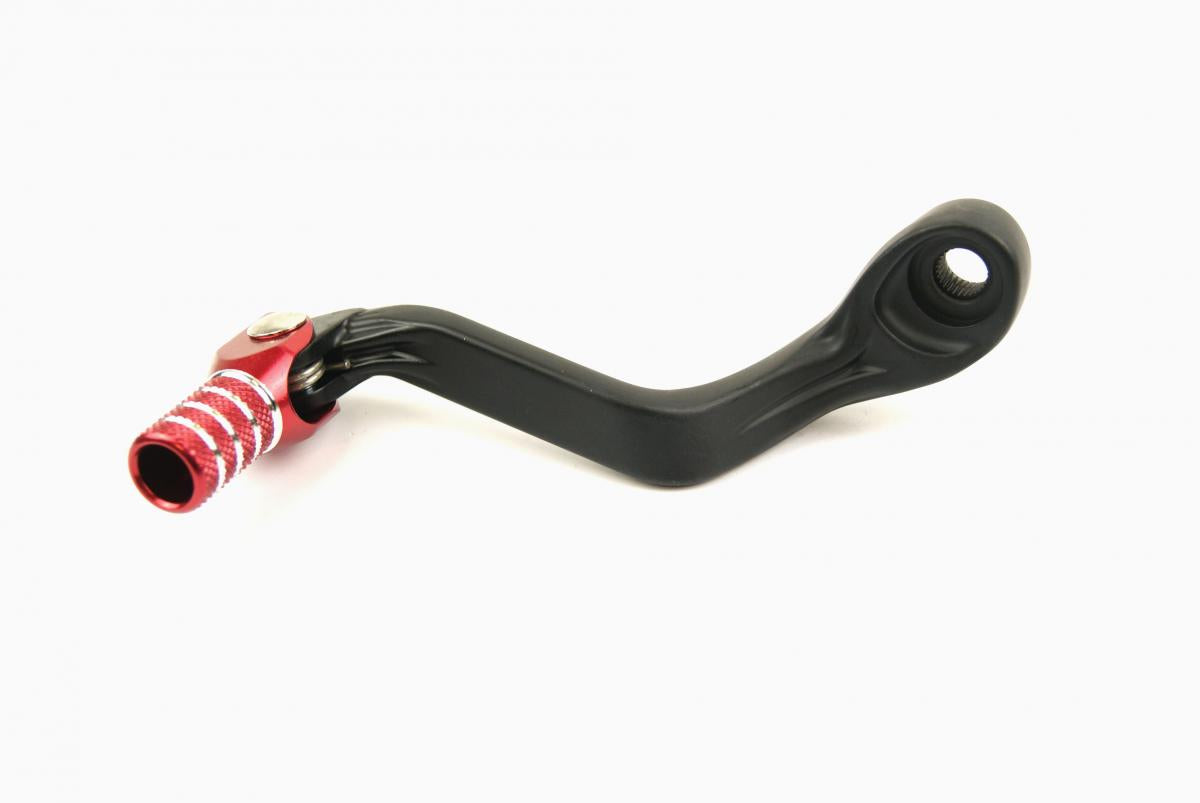 Rtech Plastics Gear Lever Aluminium. Black / Red, Gasgas MC 65 2021-22, Rtech R-levc00gas02