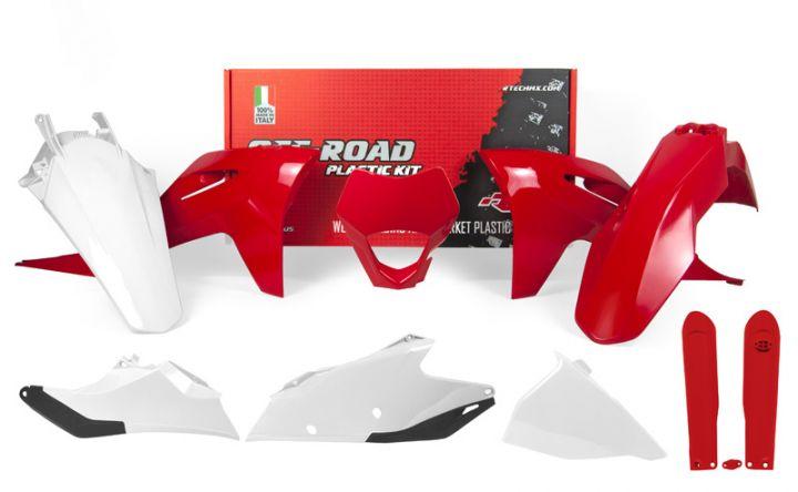 Rtech Plastics Plastic Kit/7 2021-23 EC-ecf Oem, Rtech R-kitgas-oem-621, Gasgas, with Headlight Cowl & Fork Protectors