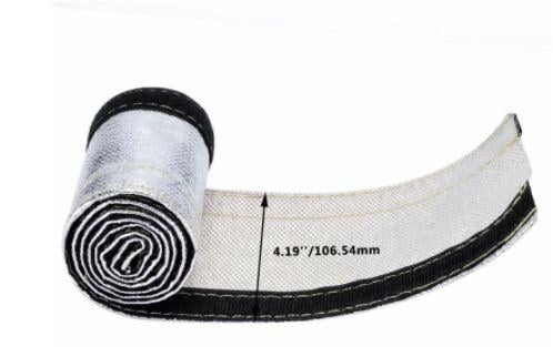 FIR Exhaust Wrap Metallic Heat Shield Manifold Downpipe High Temperature Tape