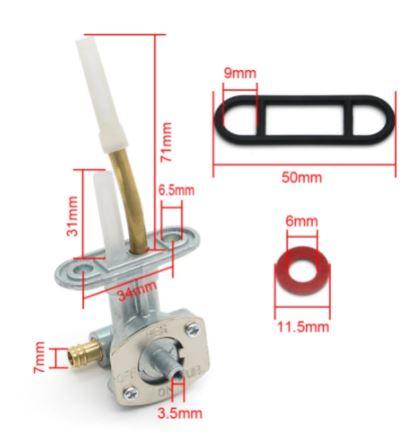 Dirt Racing Fuel Tap Petcock Valve Arctic Cat 250 300 400 500 0470-445 0470-344 0470-363 0470-365