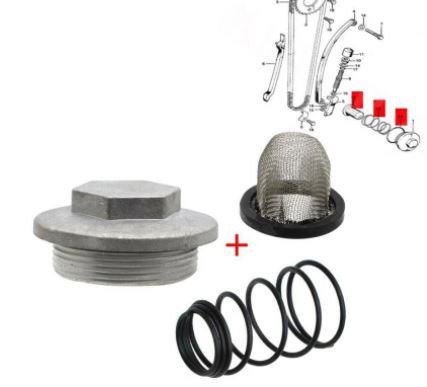 Dirt Racing Oil Drain Plug Spring Screen Filter Honda Atc 185 S 200 E M X 12361-383-000 15426-107-000