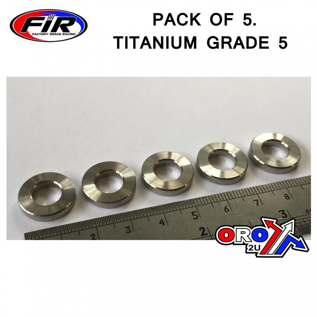 FIR Titanium Spacer 8.50x3.00mm, Titanium Grade 5 / Pack of 5