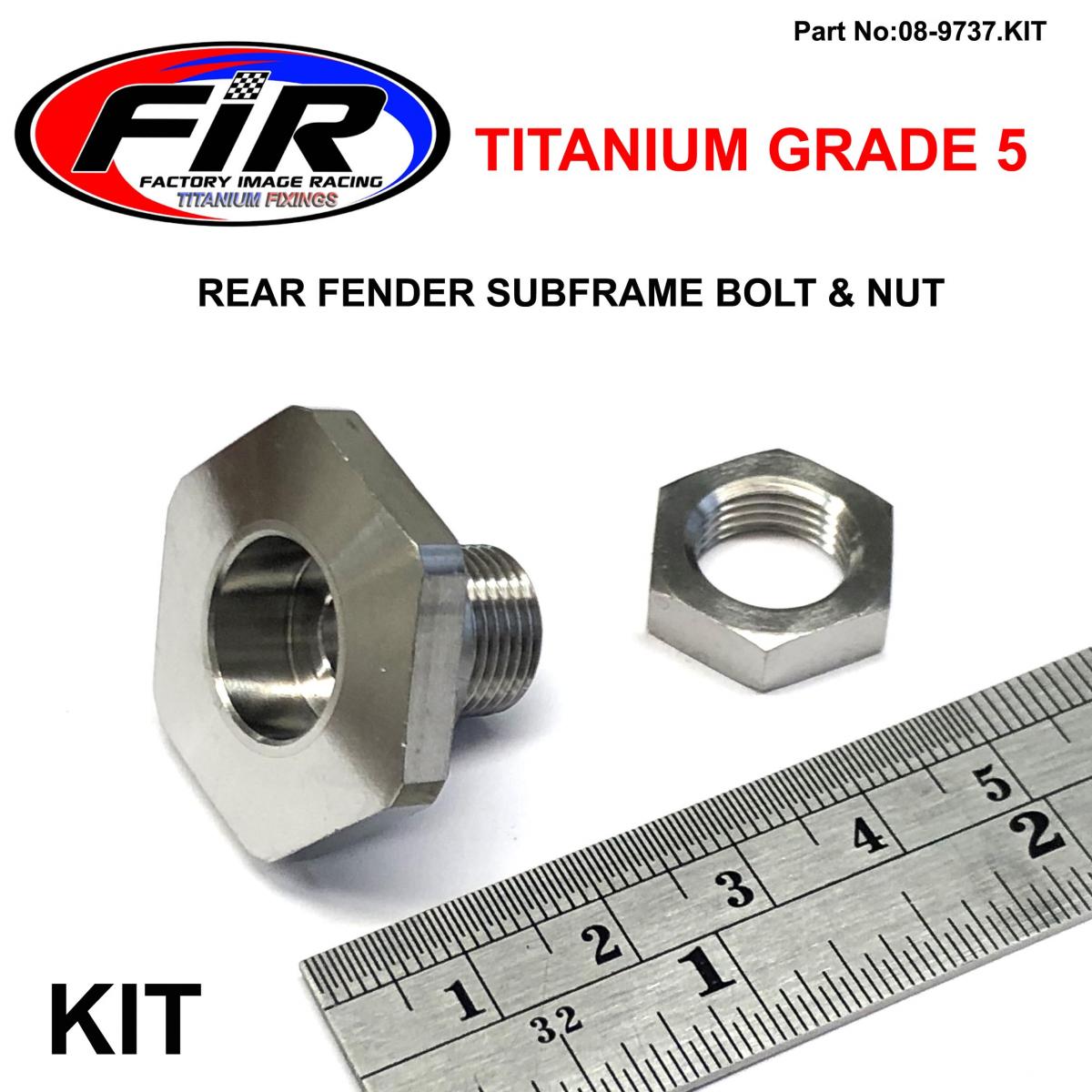 FIR Gr5 KTM Subframe Fender Bolt, Titanium KTM Seat Bolt Kit, 54807048000 & 50314057050