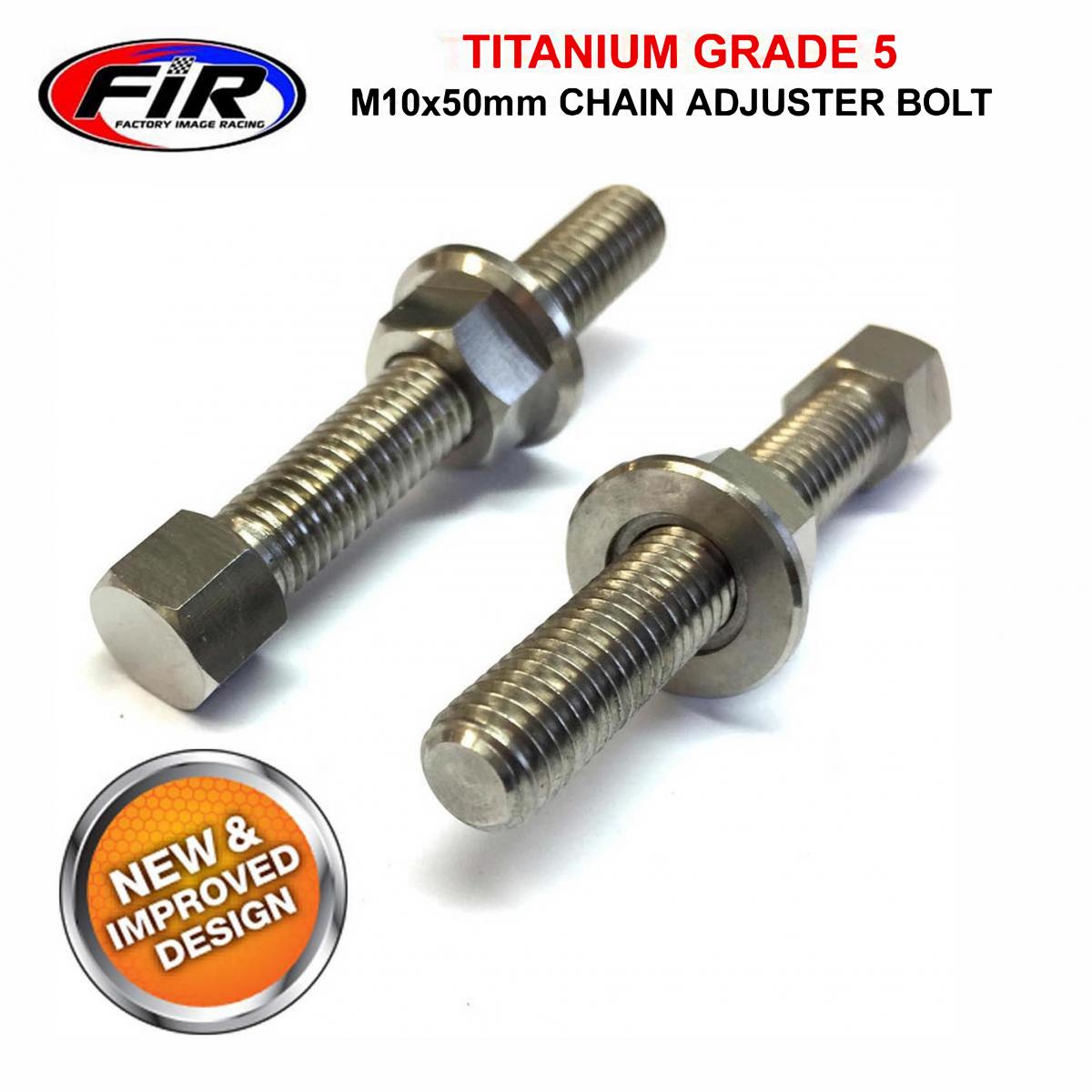 FIR CHAIN ADJUSTER BOLT NUT M10x50, TITANIUM GRADE 5 / PACK OF 2,  / OEM P 50304040100