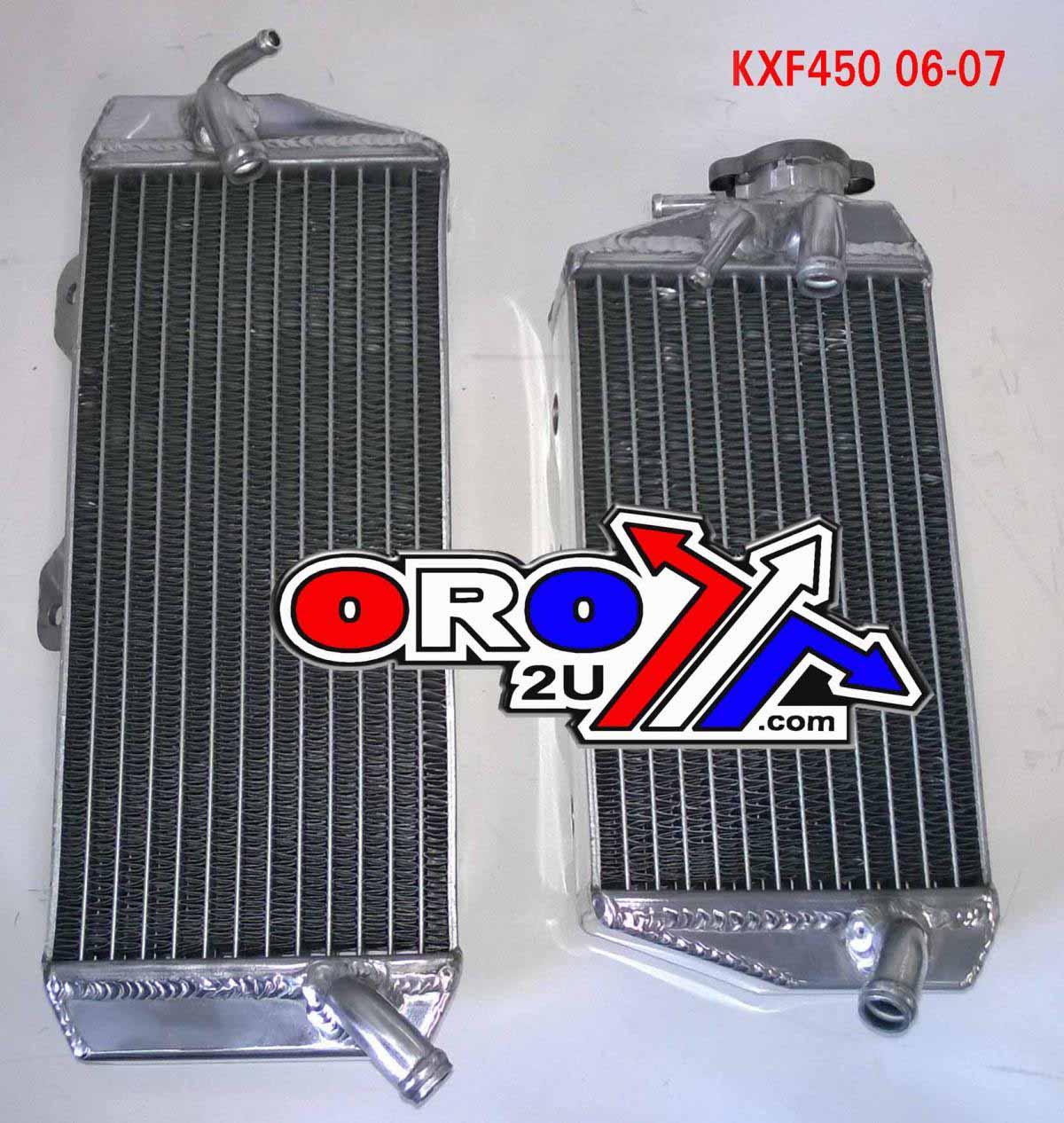 Dirt Racing Radiator KXF450 06-07 Set Os, 39061-0052 39061-0151, 39061-0053 39061-0155, Xd-10004