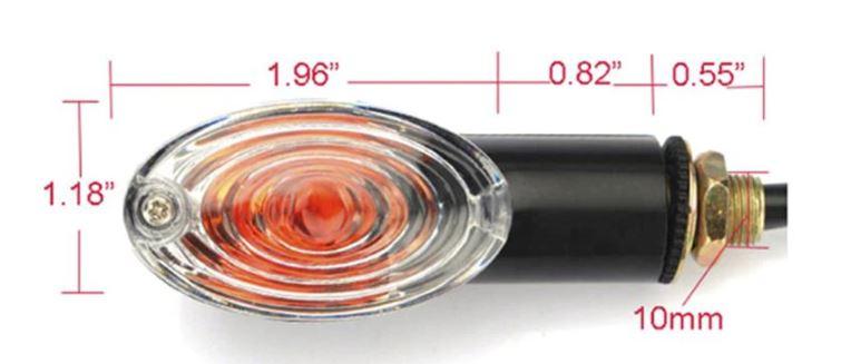 Dirt Racing Indicator Mini Amber Light Turn Signal Each