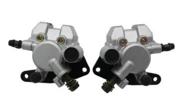 Dirt Racing Brake Caliper Front Set 2003 - 2007 Suzuki Lta 400 500 59100-38f30-999 59300-38f30-999 Black Bracket