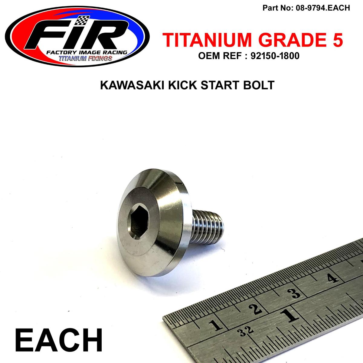 FIR Gr5 Kickstart Bolt KX500, 92150-1800 KX250 KXF, Factroy Image Racing