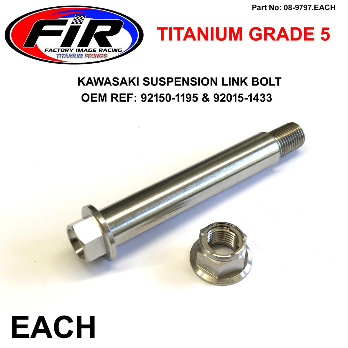 FIR Gr5 Pro Link Bolt & Nut KX500, Kdx 92150-1195 & 92015-1433