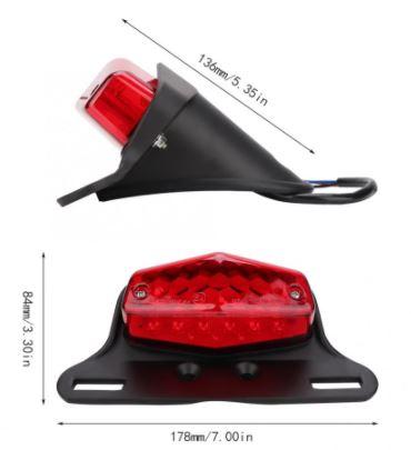 Dirt Racing Led Tail Light and Bracket Aluminum