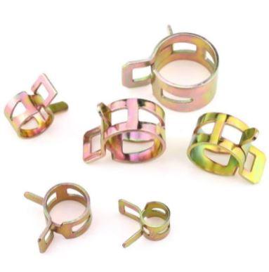 Dirt Racing 120pcs Spring Clamp Kit 7-17mm Fuel Hose Clips with Box