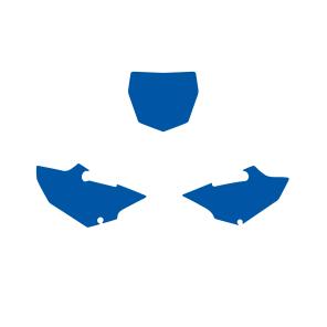 Blackbird Graphics Yamaha YZ125/250 2022 Pre Cuts, Blackbird 3231/70 Blue, Number Board Backgrounds