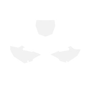 Blackbird Graphics Yamaha YZ125/250 2022 Pre Cuts, Blackbird 3231/10 White, Number Board Backgrounds