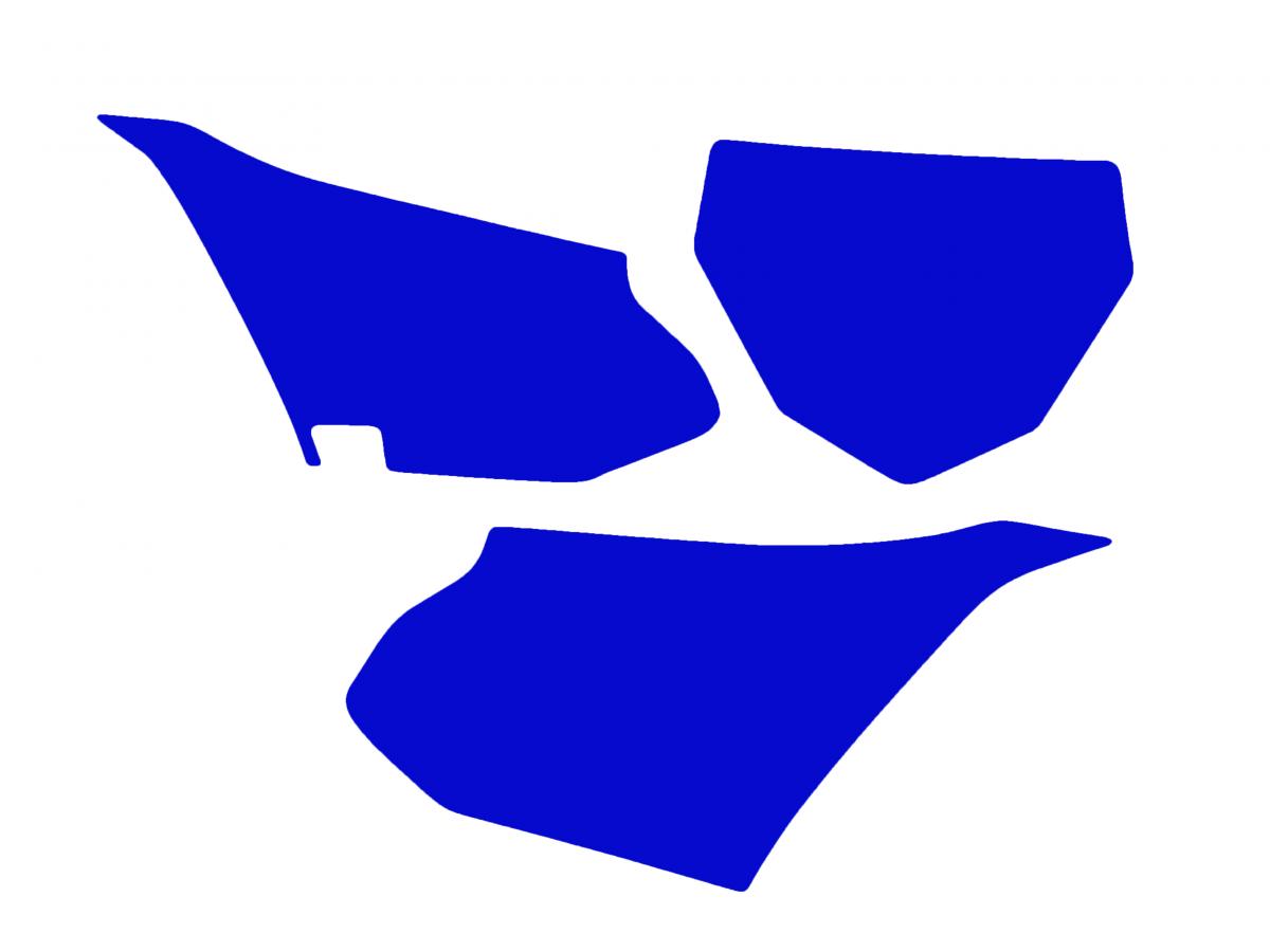 Blackbird Graphics Yamaha YZ85 2022-24 Pre Cuts, Blackbird 3232/70 Blue, Number Board Backgrounds