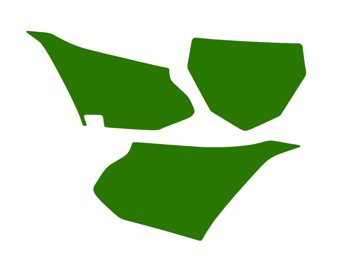 Blackbird Graphics Yamaha YZ85 2022-24 Pre Cuts, Blackbird 3232/30 Green, Number Board Backgrounds