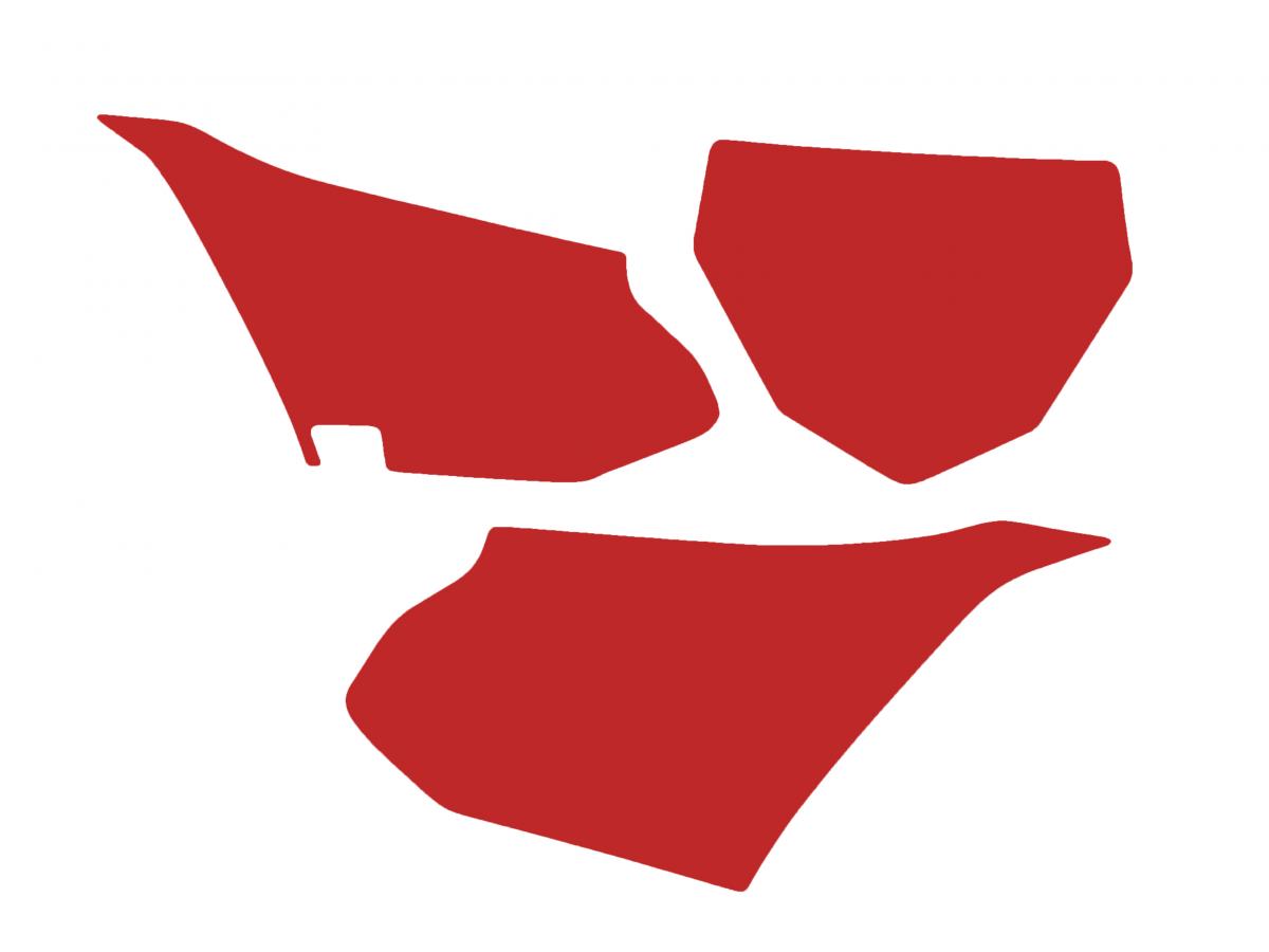 Blackbird Graphics Yamaha YZ85 2022-24 Pre Cuts, Blackbird 3232/60 Red, Number Board Backgrounds