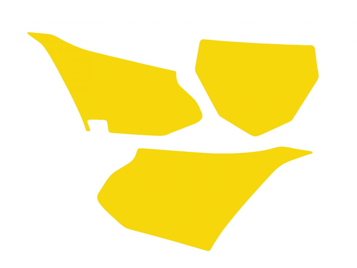 Blackbird Graphics Yamaha YZ85 2022-24 Pre Cuts, Blackbird 3232/40 Yellow, Number Board Backgrounds