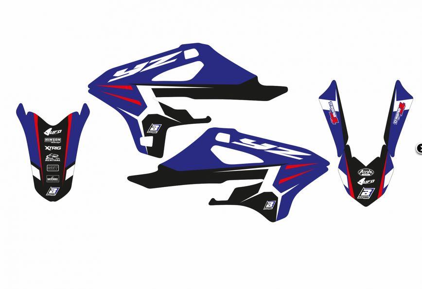 Blackbird Graphics Yamaha YZ 85 22-24 Dream 4 Graphics, Blackbird 2251n Decal Kit